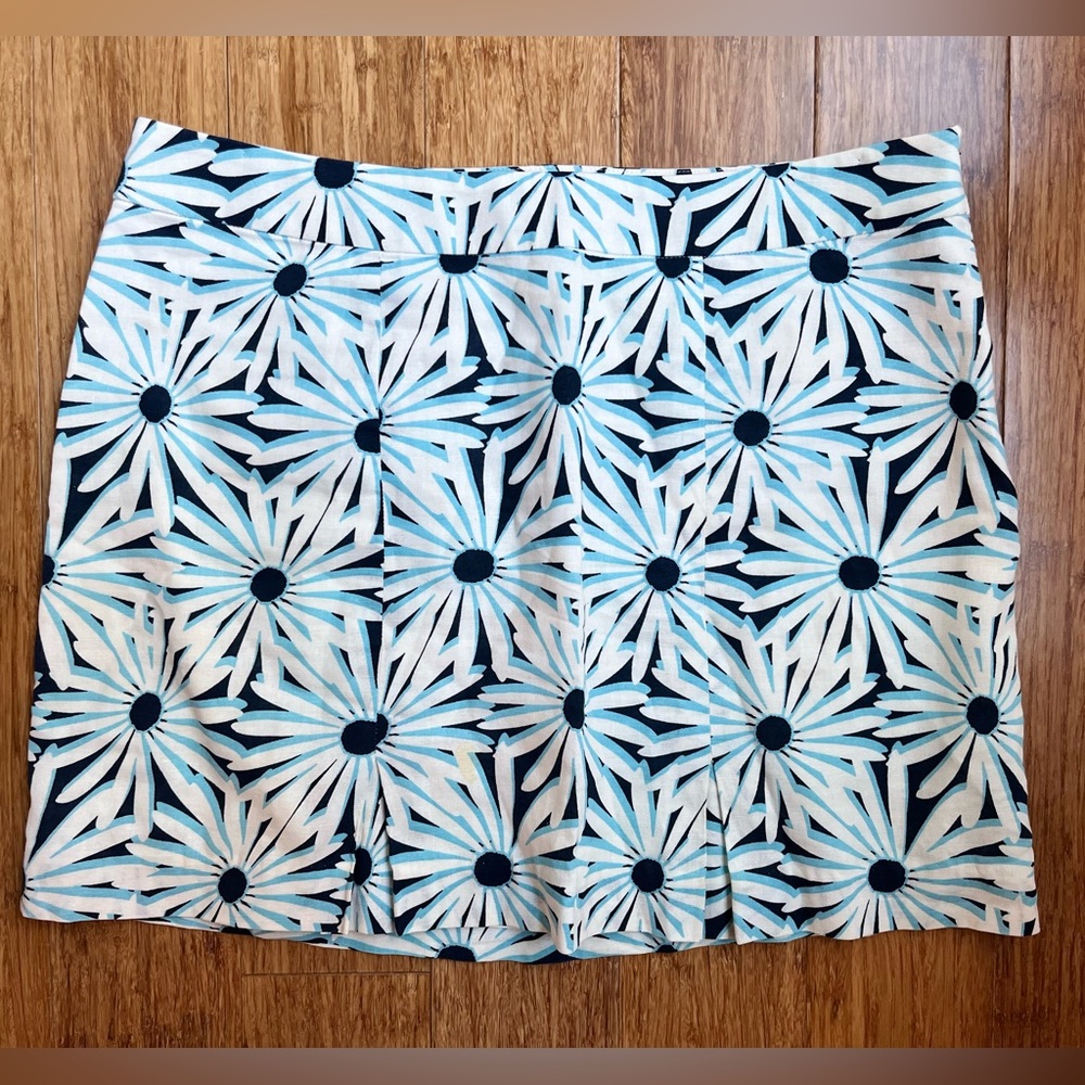 Vineyard Vines Linen Blend size 4 Daisy Mini Skirt 1114